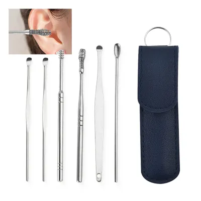 Ear Cleaner Stainless Steel Tools 6 pcs